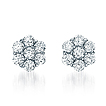 Newbury Button Diamond Earrings: Newbury,earrings,gold,platinum,engagement rings,diamond engagement rings