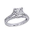 Split Shank Square Engament Ring: Split shank
engagement ring
gold 
platinum