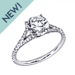 Stardust Active Split-Shank Engagement Ring: split shank
diamond engagement ring
gold
platinum