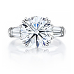 Custom Tapered Baguette Engagement Ring: 