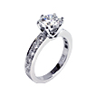 Custom Crowne with side-stones: ,engagement rings,diamond engagement rings