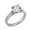 St. Tropez Stylized Basket Engagement Ring: ,engagement rings,diamond engagement rings