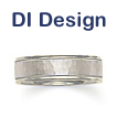 DI Design Hammered Two-tone Wedding Band: DI Design,wedding band,wedding ring,gold,engagement rings,diamond engagement rings