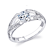 Stardust Active Split-Shank Engagement Ring: ,engagement rings,diamond engagement rings