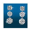 Scintillating 3st Graduated Earrings ER1484: ,engagement rings,diamond engagement rings