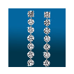 Scintillating 7st Straight Earrings ER1496: ,engagement rings,diamond engagement rings