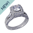 Fancy Split Shank Pave Engagement Ring: engagement ring,wedding,platinum,gold,diamond,engagement rings,diamond engagement rings