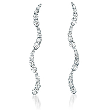 Wave Drop Earrings: (/images/Items/1041.jpg) earrings,Newbury,platinum,gold,engagement rings,diamond engagement rings
