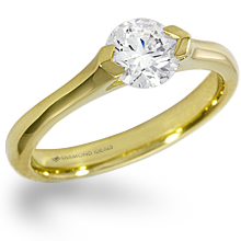 Custom V-Semi-Bezel Engagement Ring: (/images/Items/1093.jpg) 