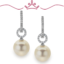 Red Carpet Pearl & Diamond Earrings: (/images/Items/1108.jpg) pearl earrings
pearl and diamond
