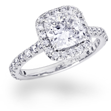 Custom Shared-Prong Halo Engagement Ring: (/images/Items/1117.jpg) 