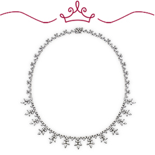Red Carpet - Garbo Diamond Cluster Necklace: (/images/Items/1142.jpg) 