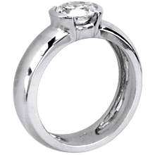 Semi-Bezel Engagement Ring: (/images/Items/166.jpg) bezel,semi bezel,ring,engagement,engagement rings,diamond engagement rings