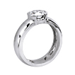 Semi-Bezel Engagement Ring