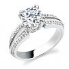 Split-Shank Engagement Ring by Stardust Designs