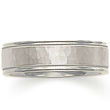 DI Design Hammered Two-tone Wedding Band: (/images/Items/343.jpg) DI Design,wedding band,wedding ring,gold,engagement rings,diamond engagement rings