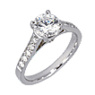 Vatché Aurora Bead-set Engagement Ring