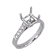 Vatché Aurora Bead-set Princess Engagement Ring