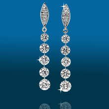 Marquis Pavé 5st Graduated Earrings ER1545: (/images/Items/422.jpg) ,engagement rings,diamond engagement rings
