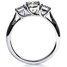 Three Stone Trellis Gold Anniversary Ring: (/images/Items/45.jpg) past,present,future,three stone ring,ring,engagement,anniversary,wedding rings,engagement ri,engagement rings,diamond engagement rings
