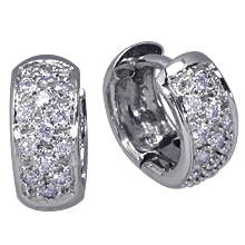 Half Inch Huggie Earrings: (/images/Items/584.jpg) Earrings,Huggies,gold,platinum,engagement rings,diamond engagement rings