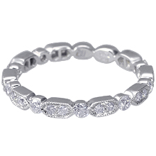 Serenade White Stackable Ring: (/images/Items/587.jpg) Stackable,ring,wedding band,Serenade,engagement rings,diamond engagement rings