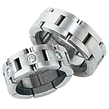 Mens wide band wedding ring