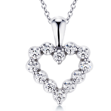 Heart of Diamonds Pendant: (/images/Items/62.jpg) Heart,Pendant,platinum,necklace,gold,gift,sweet 16,engagement rings,diamond engagement rings