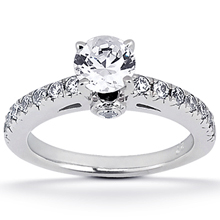 Engagement ring with Side Stones: (/images/Items/ENS1054-A_Top.jpg) Gold Platinum Diamond Ring ,engagement rings,diamond engagement rings