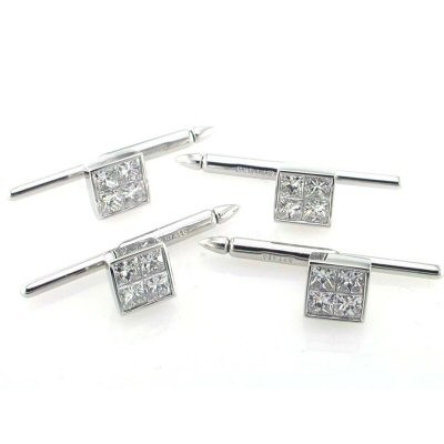 Men's Diamond Tuxedo Studs by Stardust Designs